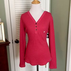 Eddie Bauer Long-sleeve thermal shirt pink NWT, L